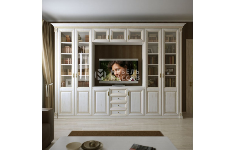 Шкаф с нишей под ТВ из серии Пальма